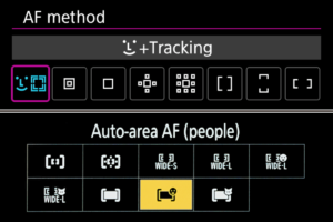 Nikon Canon AF Areas