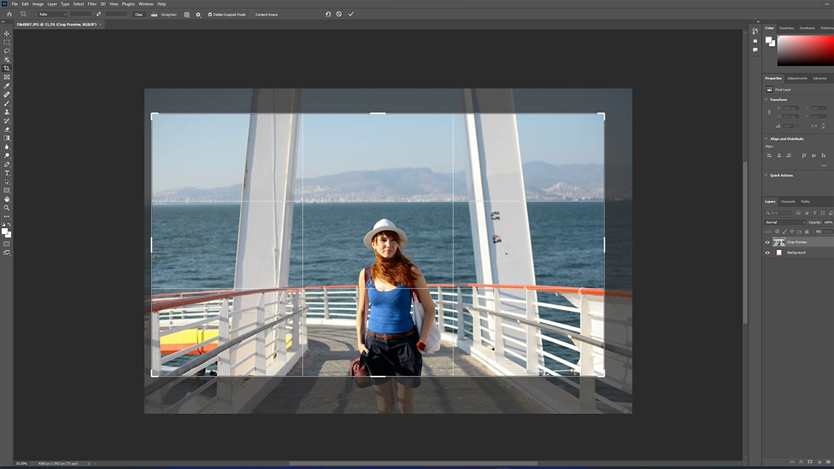 photoshopta crop nasil yapilir