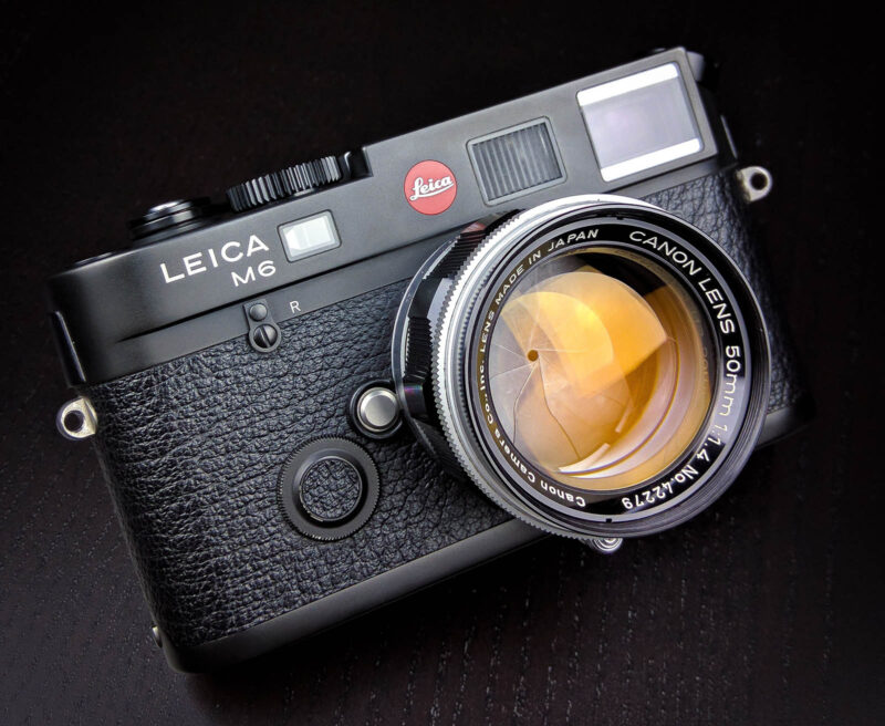 leica m6 black on black