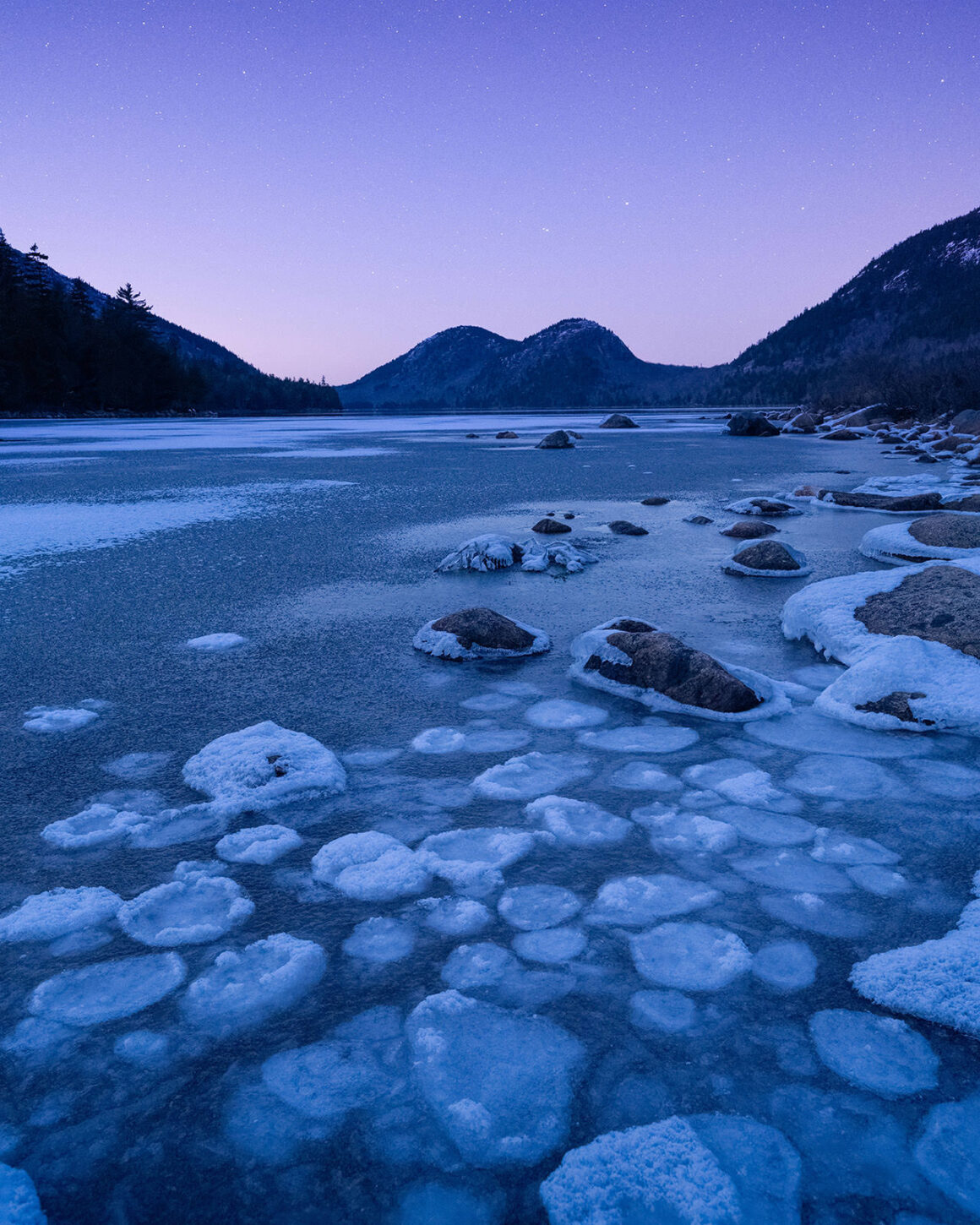 jeremy gray landscape guide jordan pond ice foreground