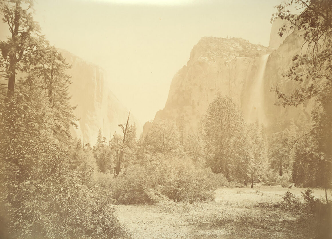 landscape guide carleton watkins bridal veil fall