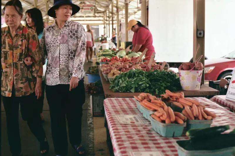 farmers market film photo