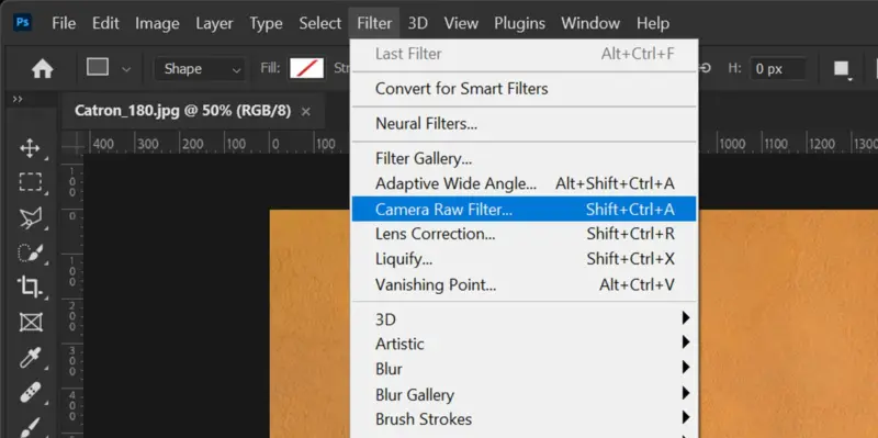 Photoshopta Camera Raw Filtresi Nasil Kullanilir 002