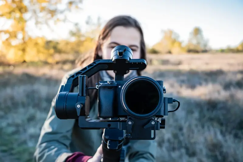 ND filter on a camera