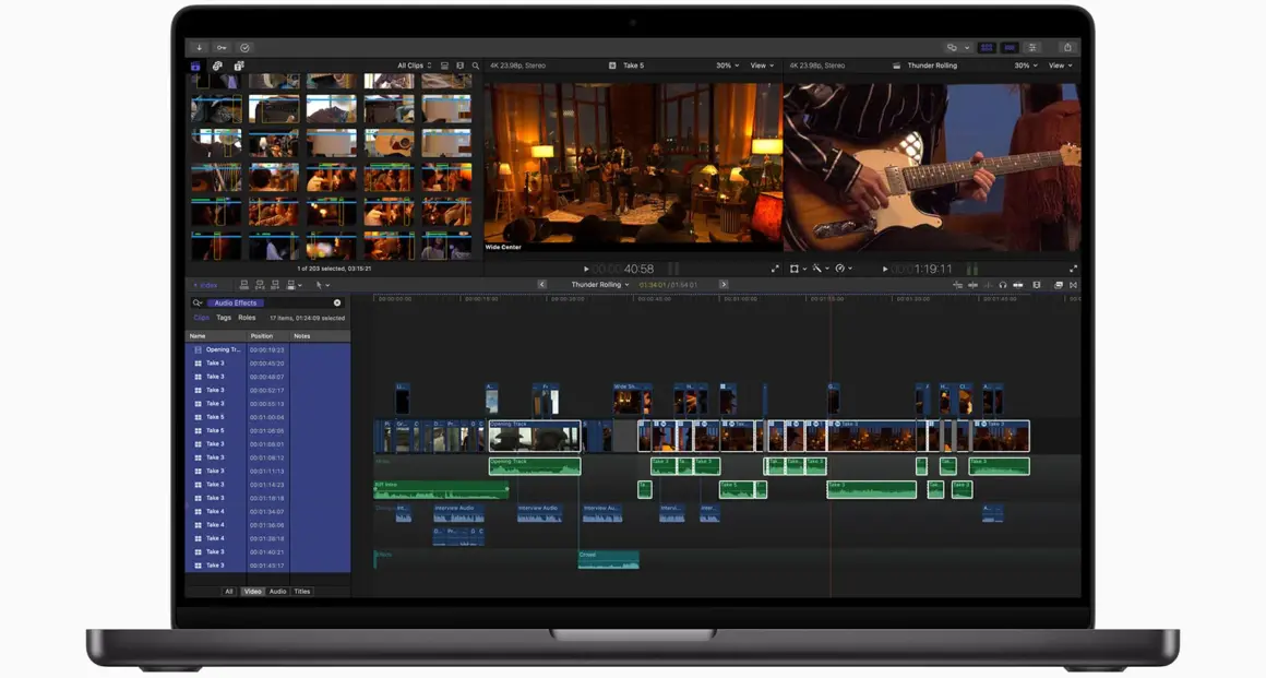 Apple Final Cut Pro for Mac 10 8 timeline index