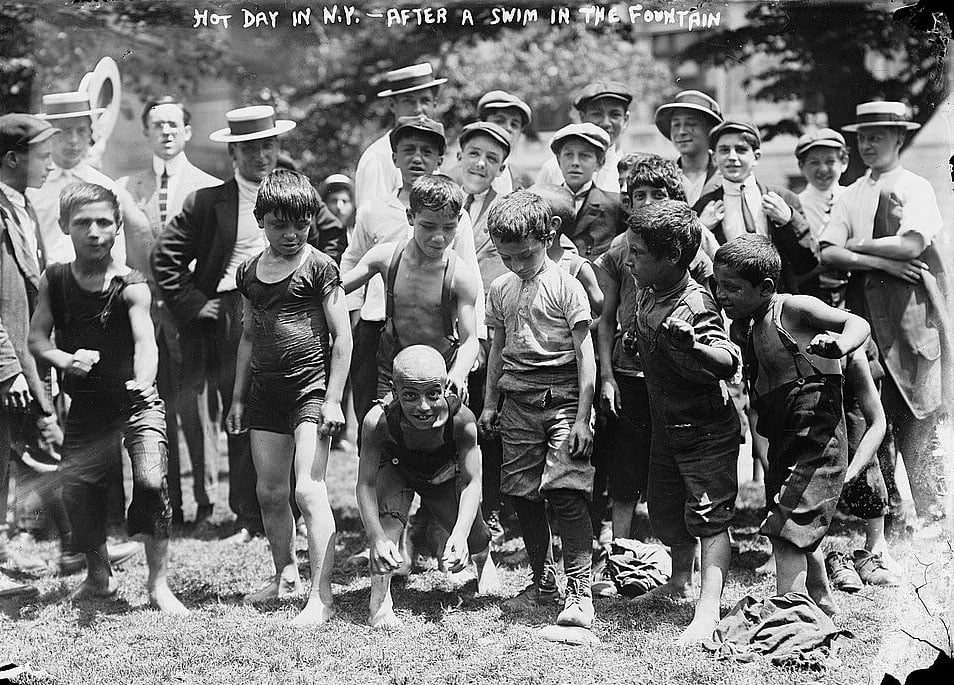 1911den Fotograflar New Yorkun Olumcul Sicak Hava Dalgasiyla Mucadelesini Gosteriyor 007