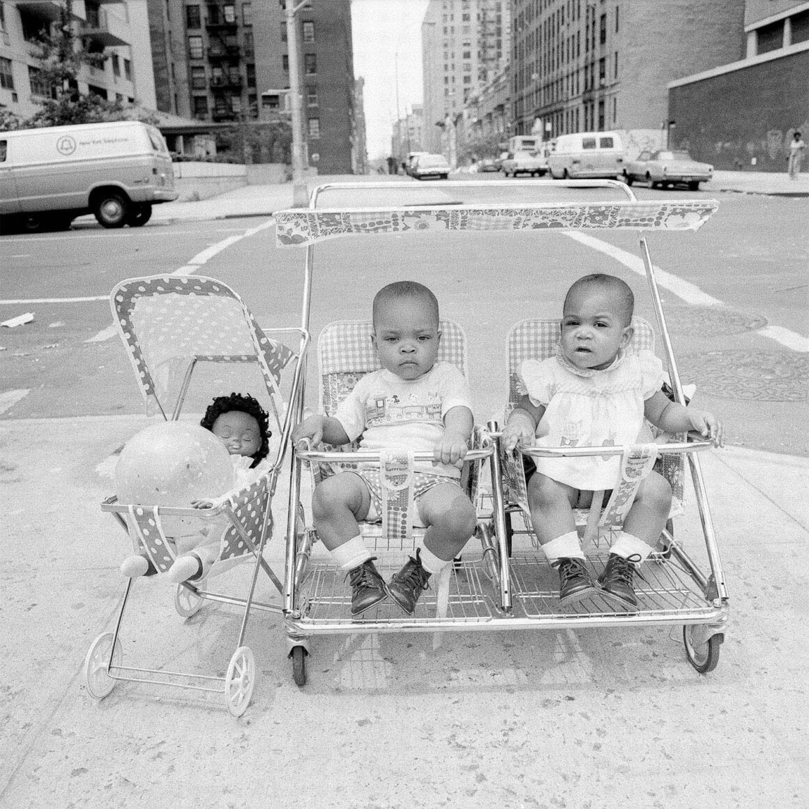 Meryl Meisler Street Walker 9 of 191978 05 nyc qns farRockaways 2babies doll strollers sharp 1500px