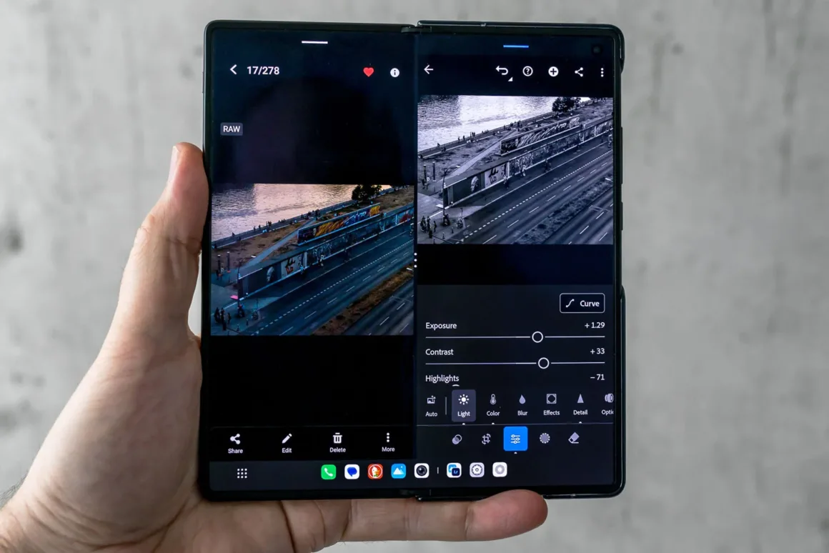 Vivo X Fold 3 split screen