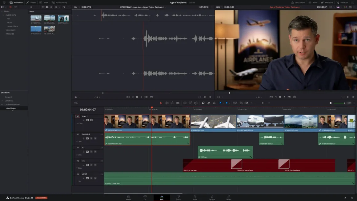 Blackmagic DaVinci Resolve 19 Ucretsiz ve Studyo incelemesi 001