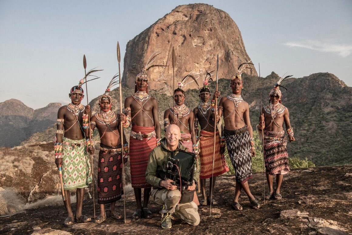 Jimmy with the Samburu in Kenya 2020