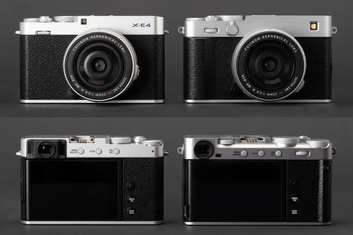 Fujifilm X-E5 İncelemesi 11 Fujifilm X E4 and Fujifilm X E5 side by side